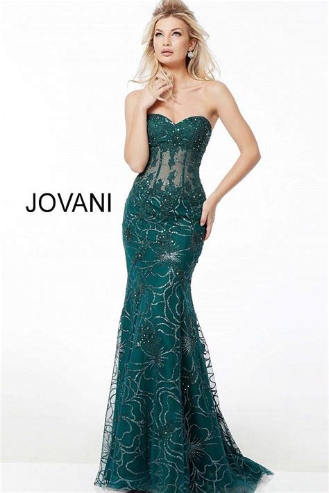 Jovani 62745 Corset Bodice Strapless Mermaid Prom Dress In 2021