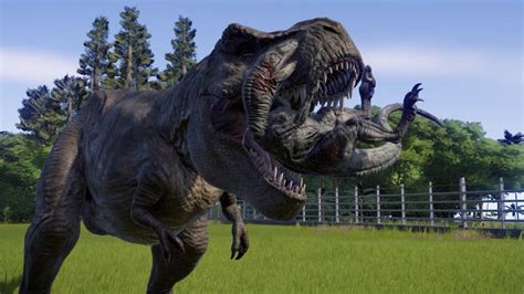T Rex Vs Velociraptor New Killing Animation In Different Views