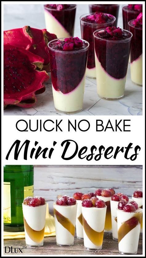 Quick No Bake Mini Desserts Dessert Shooters Recipes Mini Desserts Desserts