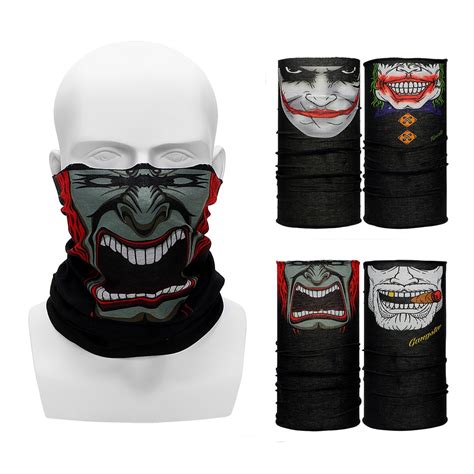 Motorcycle Face Mask Wicking Seamless Scarf Outdoor Sports Motorcycle Bicycle Riding Neck Funny