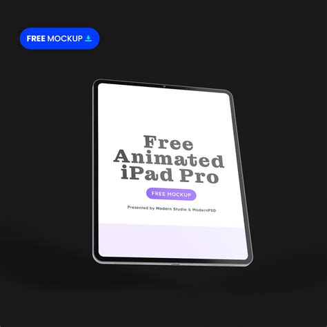 Free Animated Ipad Pro M1m2 Mockup