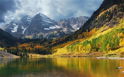 Free Download Hd Wallpapers Maroon Bell Mountain Colorado Lake Nature