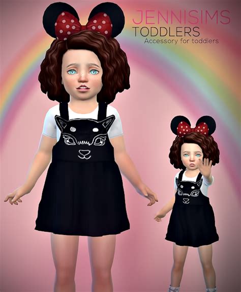 Jennisims Downloads Sims 4accessory Toddlers Minnie Mouse Ears Sims