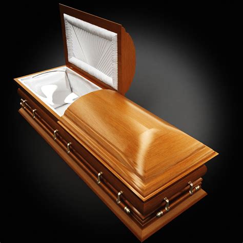3d Model High Def Classic Coffin Wood Cgtrader