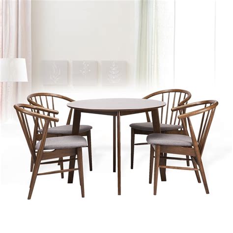 Wickerix Dining Room Set Of 4 Toby Chairs And Round Table Kitchen