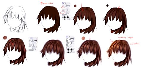 Easy Anime Hair Tutorial By Ryky On Deviantart