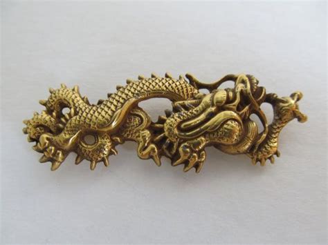 Detailed Dragon Pin Item 846 By Kittycatshop On Etsy Brooches Brooch