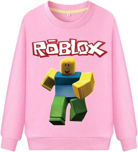 Roblox Pullover Round Neck Classic Sweatshirt Comfortable Pullover Plus