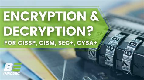 How Encryption And Decryption Work Cissp Domain 3 Youtube