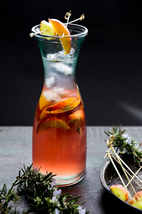 Peach Rosemary Blossom Rhubarb Ice Tea Multicultural Kitchen