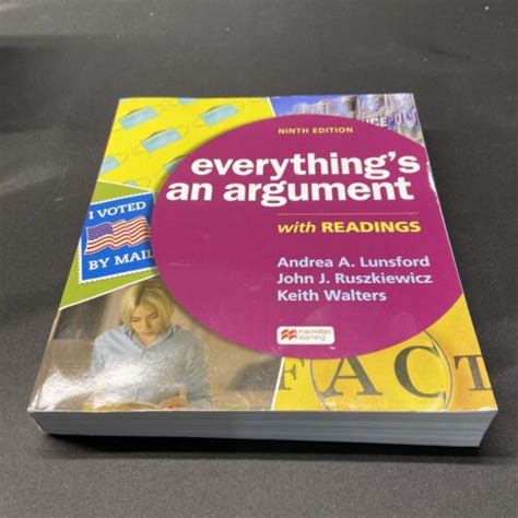 Everythings An Argument With Readings Ninth Edition 9781319244477 Ebay