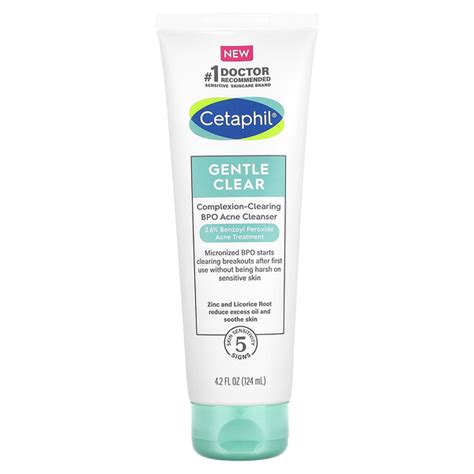 Cetaphil Gentle Clear Complexion Clearing Bpo Acne Cleanser 42 Fl
