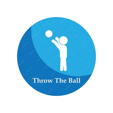 Premium Vector Person Throwing Ball Icon Vector