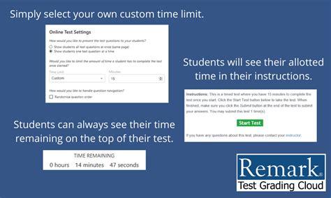 Remark Test Grading Cloud Now Supports Timed Tests · Remark Software