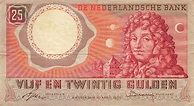 Netherlands 25 Gulden 1955 Huygens Vf | NLDPN87.b-Netherlands-Huygens ...