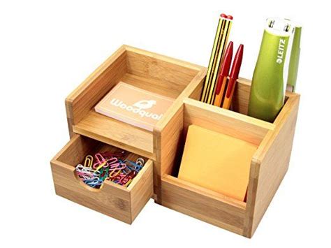 Desk Organiser Pen Holder And Drawer Desk Tidy Of 4 Compartments Made