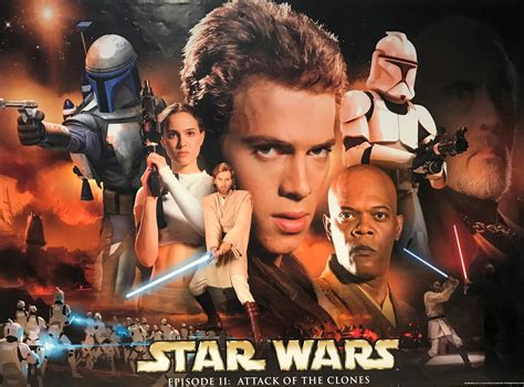 Star Wars Episode Ii Attack Of The Clones 2002 Uk Quad Movie Poster