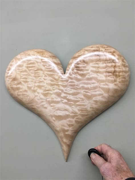 Wooden Heart Art Wood Carving Home Decor Wall Hanging Wedding T