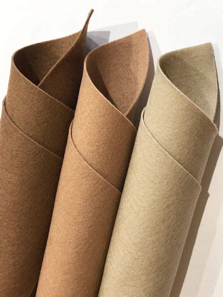 1mm Light Brown Merino Wool Felt A4 Sheet No 33 Oliver And May