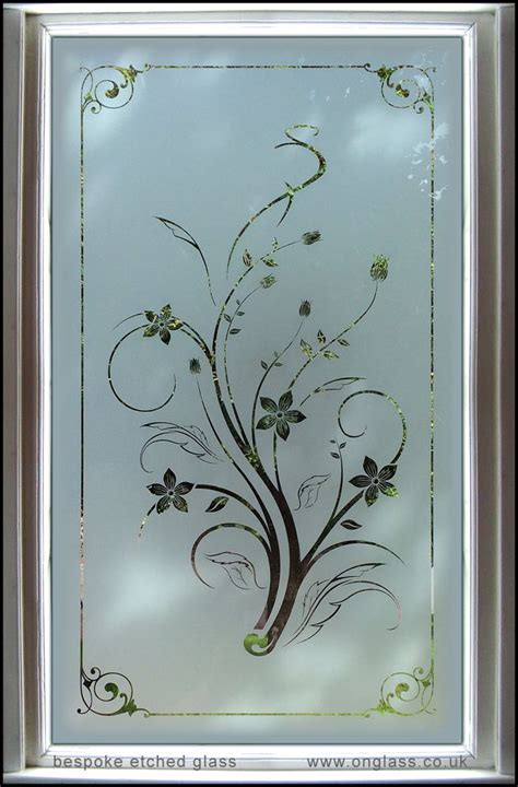 Bespoke Etched Glass Double Glazed Toughened Safety Glass Panel