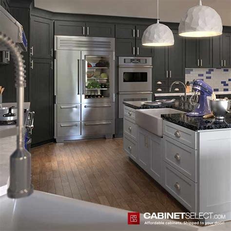 Buy Greystone Shaker Kitchen Cabinets Rta Cabinets By Cabinetselect