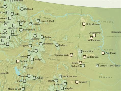 Us National Forests Map 18x24 Poster Best Maps Ever