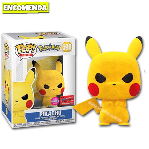 Funko Pop Pokémon Pikachu 598 Flocado Nycc 2020 Loja Tsc