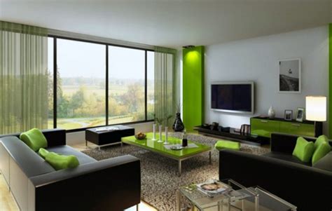 Lime green is a fresh, vibrant color that can make a bold design statement. 20 Gorgeous Black and Green Living Rooms | Home Design Lover