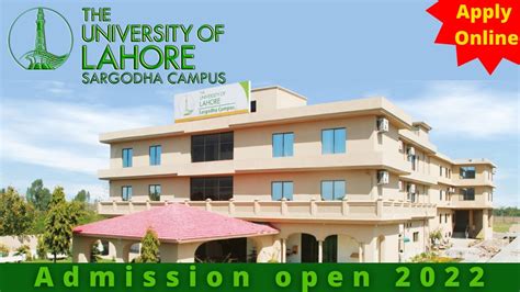 University Of Lahore Sargodha Campus Admissions Open 2022 How To