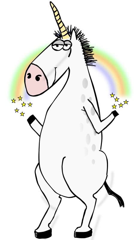 Unicorn Rainbow Funny Cartoonmythologyunicornunicorn