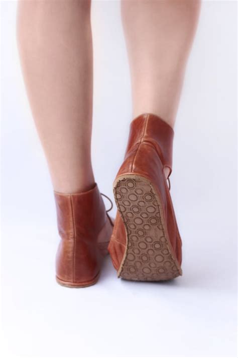 The Drifter Leather Handmade Shoes — Doll Ballet Flats In Warm Brown