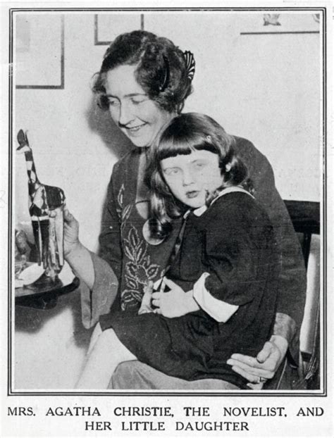 Agatha Christie With Her Daughter Rosalind Agatha Christie Agatha