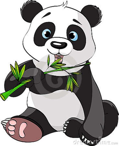 Panda Eating Bamboo Panda Drawing Panda Art Cartoon Panda