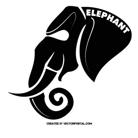 De Mascota De Elefante Royalty Free Stock Svg Vector