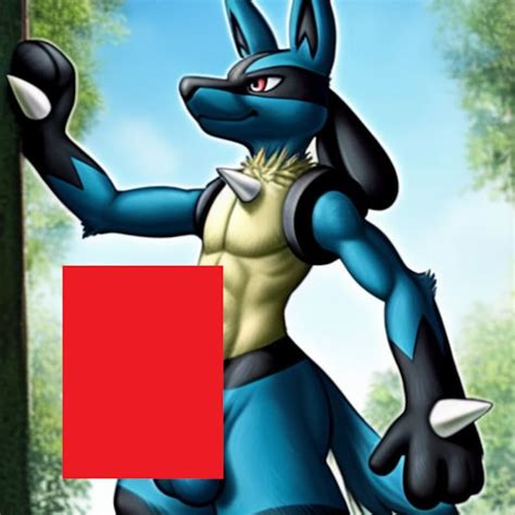 Lucario NSFW Art 50 Images Bundle Sexy Male Pokemon AI Generated Etsy