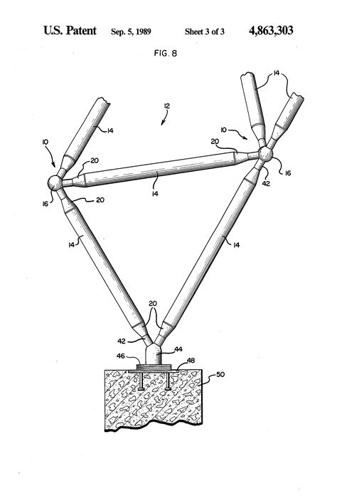 Patent Us4863303 Structural Joint Members For Space