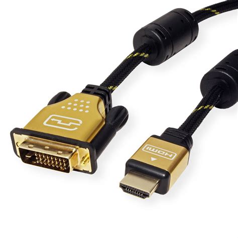 Roline Gold Monitor Cable Dvi 241 Hdmi Dual Link Mm 3 M