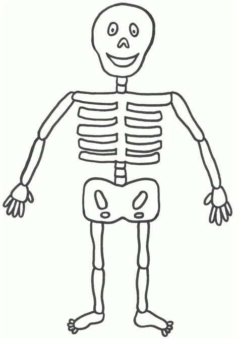 Halloween Skeleton Coloring Pages Coloring Home