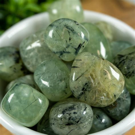 Tumbled Prehnite With Epidote The Crystal Council
