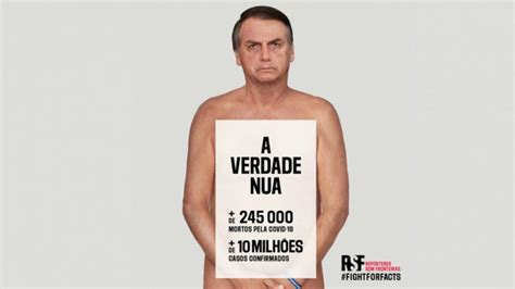 Com Bolsonaro nu entidade lança campanha contra desinformação do