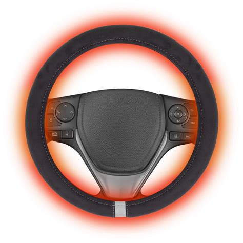 Motor Trend Warmtouch Heated Steering Wheel Cover Hand Warming
