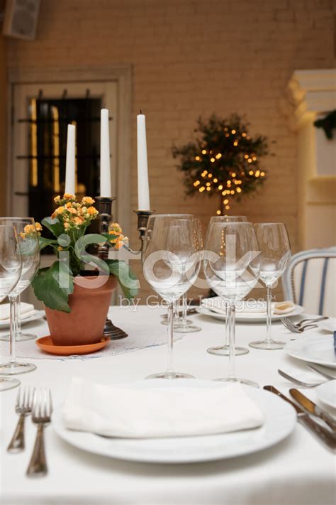 Table Setting In A Restaurant Stock Photo Royalty Free Freeimages