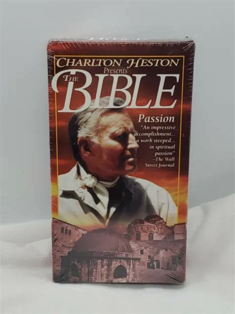 charlton heston presents the bible passion vhs 1993 new 6 99 picclick