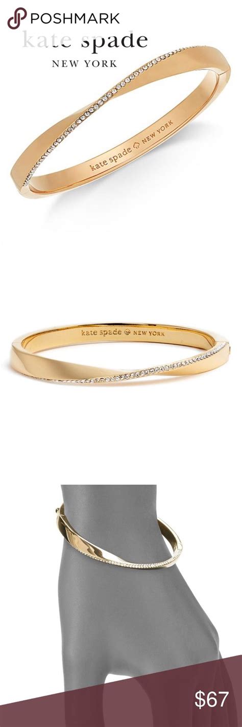 Kate Spade Bracelet Twist Pave Hinged Bangle Hinged Bangle Kate