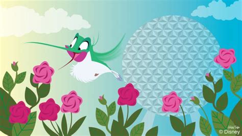 Disney Doodle Flit Enjoys The Epcot International Flower And Garden