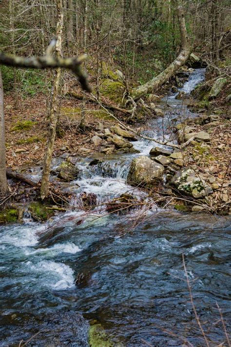 Blue Ridge Mountain Cascade Waterfall Stock Image Image Of Golden