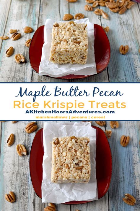 Some tuna now and then probably won't hurt. Maple Butter Pecan Rice Krispie Treats are the be all end ...