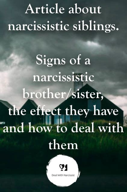 Narcissistic Siblings Article About A Narcissistic Brother Or Sister