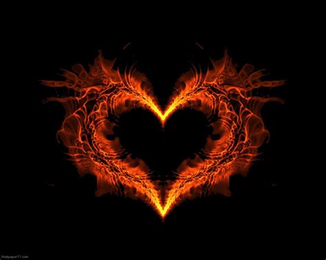 Fire Heart Wallpaper Flame Hearts 1280x1024 Wallpaper