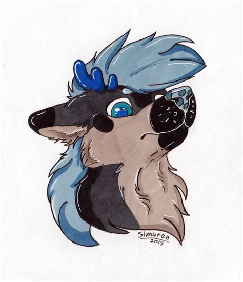 Art Headshot Furry Your Character Commission Etsy